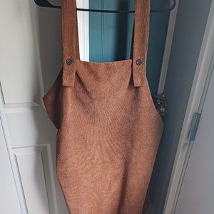 Super Cute Cord Overall Skirt